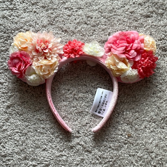 Disney Accessories - Walt Disney World pink floral mini mouse ears